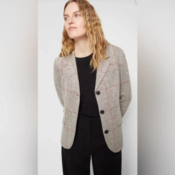 Rag & Bone Check Viscose Slade Blazer Size 6